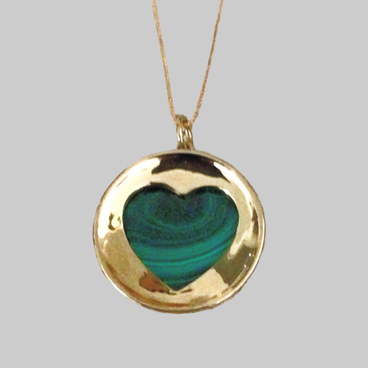 Malachite Heart Pendant image 0