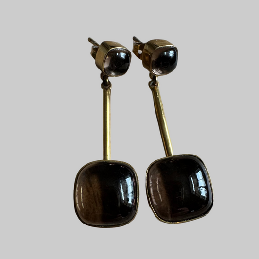 Smoky Quartz Drop Earrings