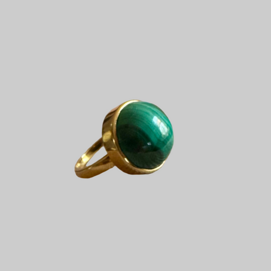 Malachite Round Ring