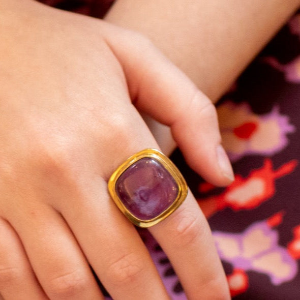 Amethyst Cocktail Ring image 1