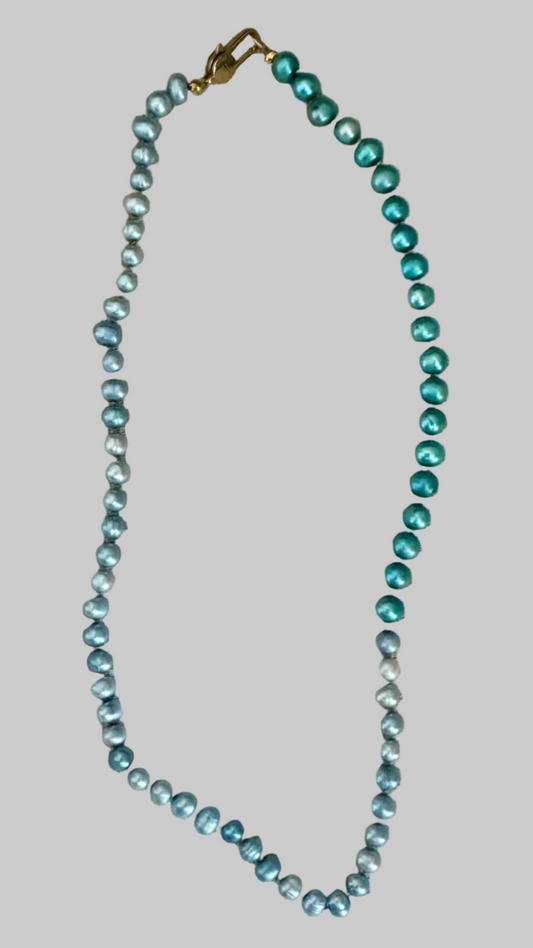 Freshwater Pearl Necklace- Baby blues
