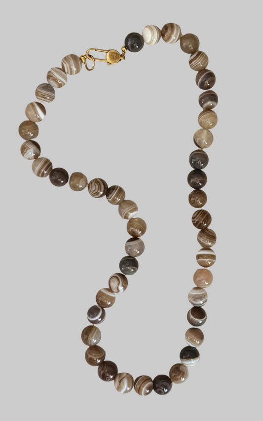 Agate Beaded Necklace