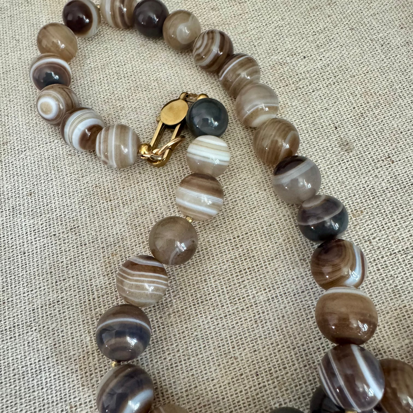 Agate Beaded Necklace