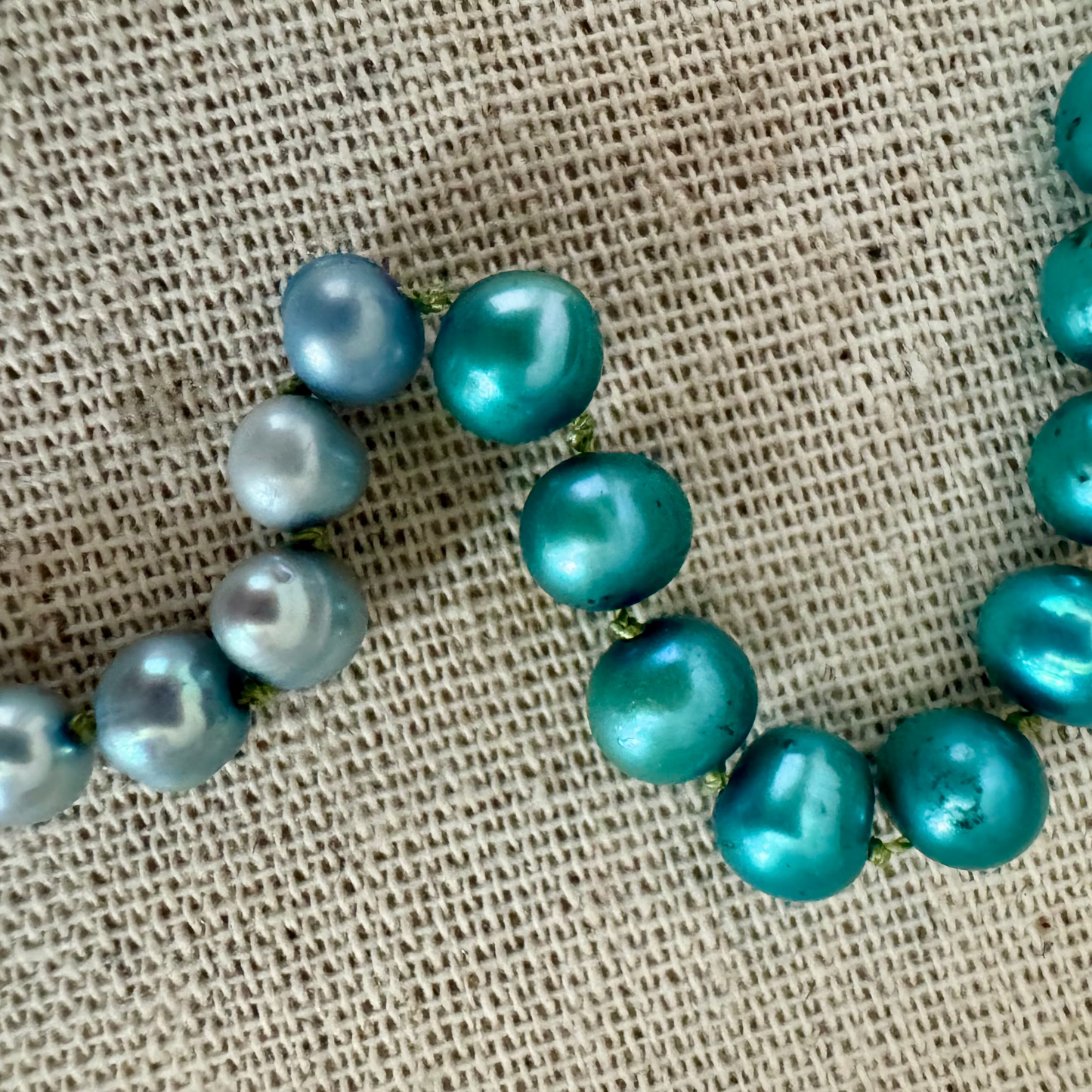 Freshwater Pearl Necklace- Baby blues
