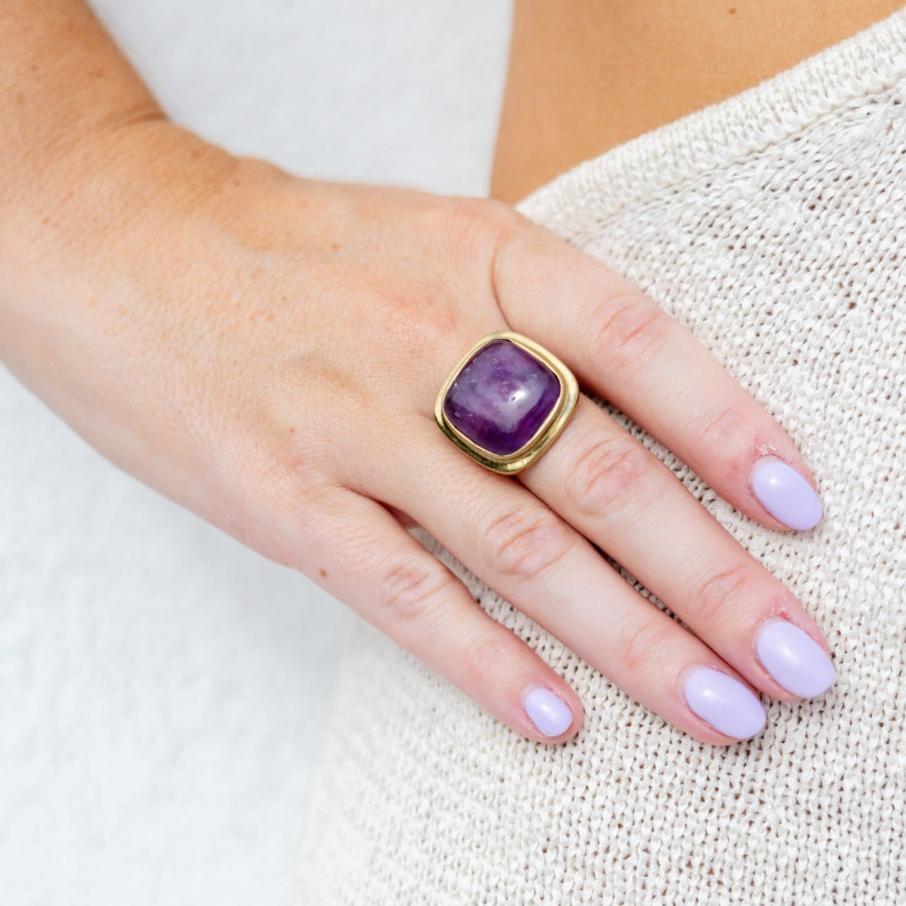 Amethyst Cocktail Ring image 2