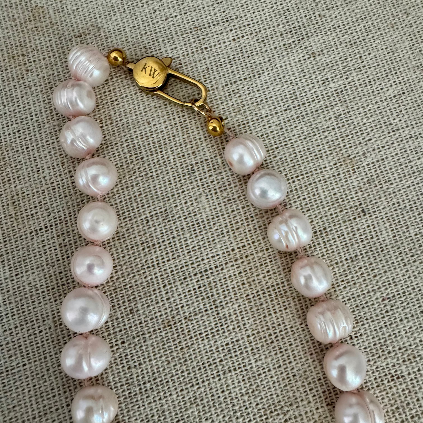 Freshwater Pearl Necklace- Pale Pink