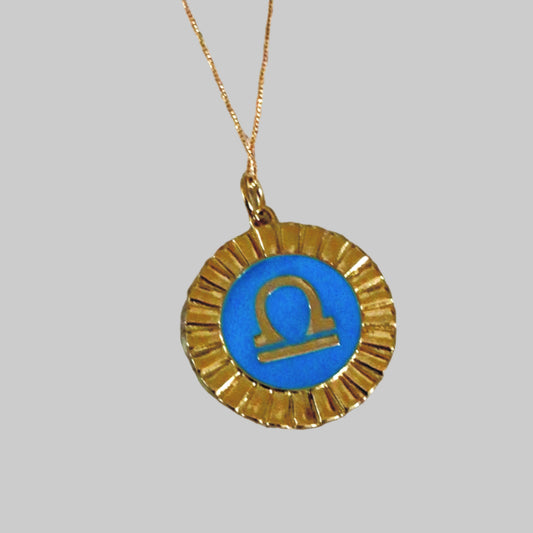 Libra Pendant with Enamel image 0