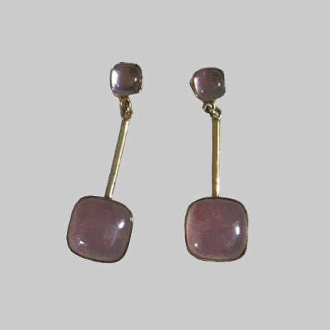 Rose Quartz Drop Earrings